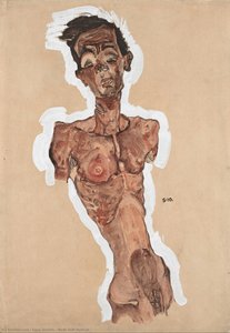Nude Self-portrait — Egon Schiele