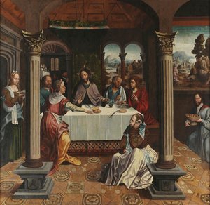 Christ At The Home Of Martha And Mary — Gaspar Vaz De Caminha
