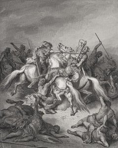 Abishai Pelastaa Davidin Elämän — Gustave Doré