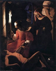 St Sebastian Attended By St Irene — Georges De La Tour