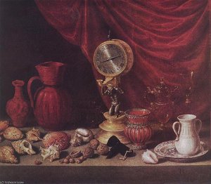 Still Life With A Pendulum — Antonio Pereda Y Salgado