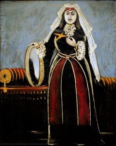 Georgian Woman With Tambourine — Niko Pirosmani