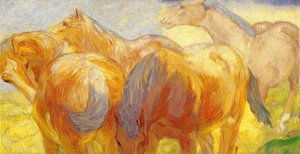 Velké Lenggřišské Obraz Velikonočního Koně — Franz Marc