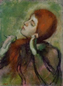 Donna Che Si Sistema I Capelli — Hilaire-germain-edgar Degas