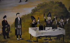 Saint George’s Day In Bolnisi (fragment) — Niko Pirosmani