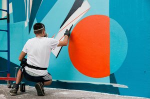 Geometrical Abstract Graffiti Painting — Petro Aesthetics, Ilya Slak