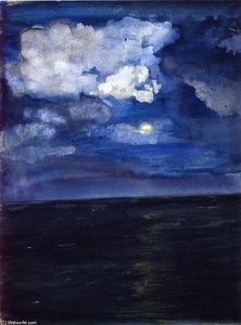 Moonlit Seascape — John La Farge