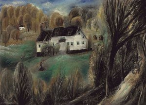 Autumn Landscape, Peekskill, New York, (1928) — Reuven Rubin