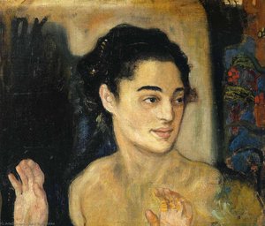 Girl With Hands Raised — Oskar Kokoschka