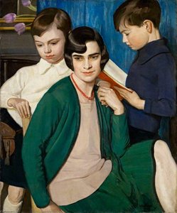 Reading Aloud, Margery And The Boys — William Oliphant Hutchison
