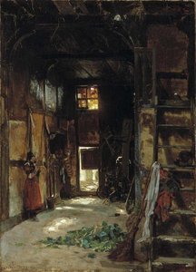Interior Of A Westphalian Cottage — Thomas Worthington Whittredge