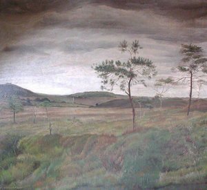 View Of Egdon Heath From The Crest Of Clouds Hill, Looking North — Gilbert Spencer