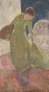 Stehende Frau Mit Fächer — Mary Stevenson Cassatt