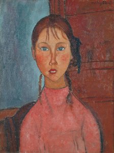 Mädchen Mit Zöpfen — Amedeo Modigliani