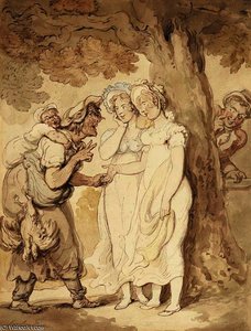 The Fortune Teller — Thomas Rowlandson