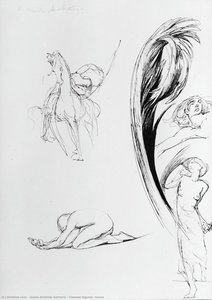 Female Figures, Horse — Giulio Aristide Sartorio