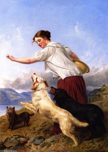 The Highlander Lassie — Richard Ansdell