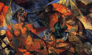 Nude (complementary Model Of Form-color) — Umberto Boccioni