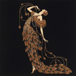 Plumage Doré Et Volutes De Bronze En Cascade Dans L'ombre — Valentin Laurent De Courcey