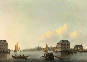 Blockhouses On The Amstel Outside Amsterdam — Willem Van De Velde The Younger