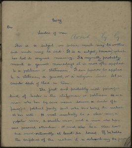 Essay: Leaders Of Men Essay: Leaders Of Men: Page 1 — Kevin Barry