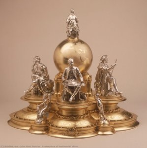 Centrepiece Of Testimonial Silver — John Hunt Painter