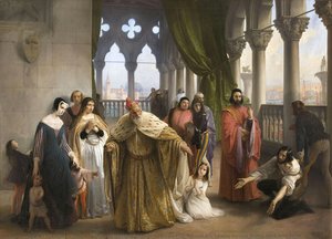 The Last Meeting Between Jacopo Foscari And His Family Before Being Sent Into Exile — Φραντσέσκο Χαγέζ