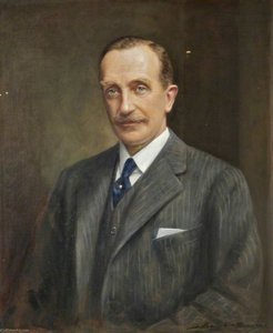 Osbert Cecil (1871–1930), 6th Earl Of Sefton, In A Grey Suit — John Archibald Alexander Berrie