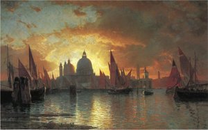 Santa Maria Della Salute, Sunset — William Stanley Haseltine