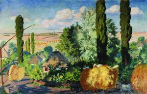 Landscape In Ukraine — Boris Mikhailovich Kustodiev
