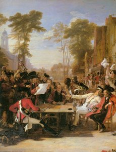 Chelsea Pensioners Reading The Waterloo Dispatch (detail) — Sir David Wilkie