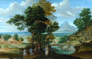 Landscape With Figures — Giovan Battista Viola
