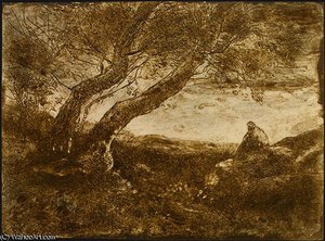 The Dreamer (le Songeur) - — Jean-baptiste-camille Corot