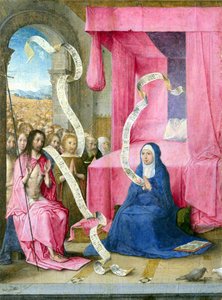 Christ Appearing To The Virgin — Juan De Flandes