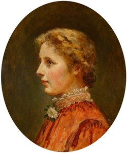 Bust Portrait Of An Unknown Lady In Profile — Mary Lemon Waller