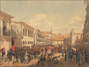 Rua Direita, Rio De Janeiro — Félix Émile Taunay