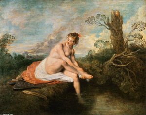 Diana Alla Sua Bagno — Jean-antoine Watteau