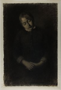 Portrait Of The Artist's Wife Asleep (marie Guilloux) — ألبرت تشارلز ليبورغ