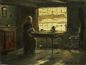 Farm Interior — Jan Hendrik Weissenbruch