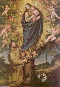 Vision Des Hl. Franziskus — Vicente Carducho