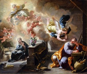 Der Traum Des Heiligen Josef — Luca Giordano