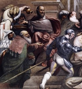 Pilate Judges Christ (detail) — Giovanni Antonio De Sacchis (il Pordenone)