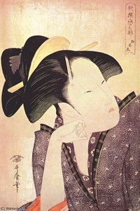 Pensive Love — Kitagawa Utamaro