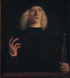 A Man With A Pair Of Dividers — Gentile Bellini