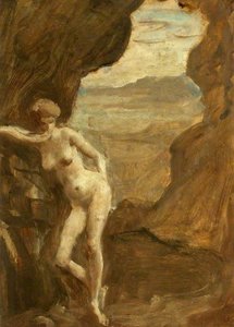 Femme Nue Dans Un Paysage De Grotte — Augustus Edwin John