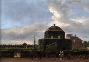 The Huis Ten Bosch At The Hague And Its Formal Garden (view From The East) — Jan Van Der Heyden