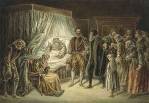 The Deathbed Of Jan Arentsz — Alexandre Ver Huell