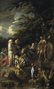 St. John The Baptist Preaching In The Wilderness — Salvator Rosa