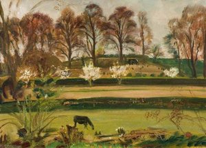 Frühlingslandschaft Im Frühen Frühjahr, Dedham — Sir Alfred James Munnings
