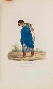 A Chippeway Squaw And Child, From The Aboriginal Portfolio — James Otto Lewis